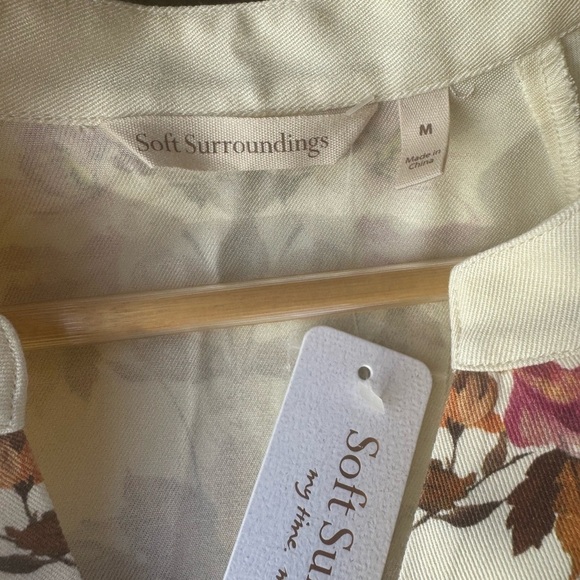 Soft Surroundings Paulette Shirtdress Sleeve Sundress Sz Medium NWT - Picture 13 of 14